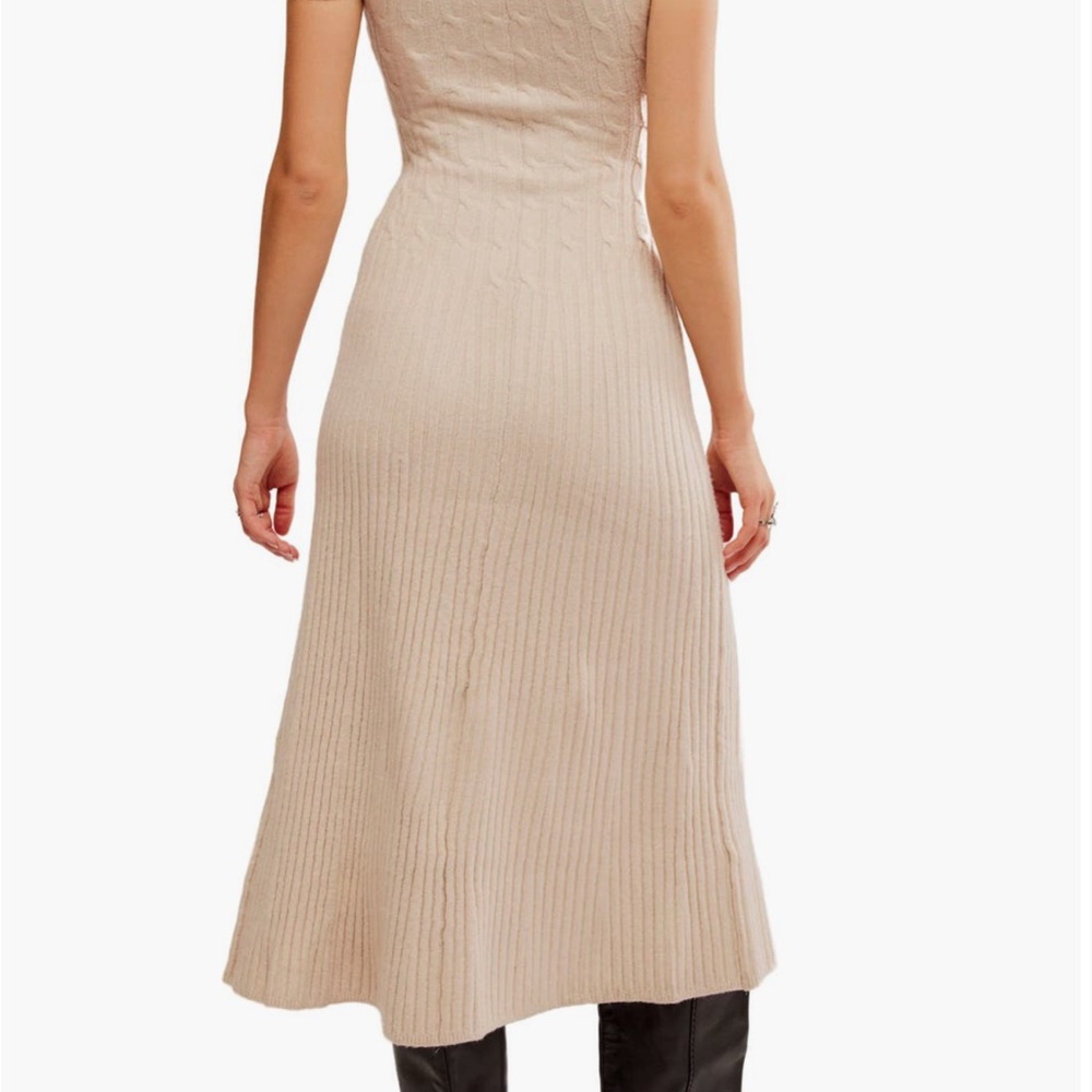 Free People Madden short sleeve Midi Sweater dress NWT - Picture 2 of 8